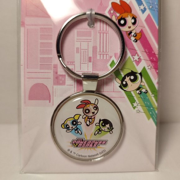 Powerpuff Girls Blossom Buttercup and Bubbles Keychain - Picture 1 of 3